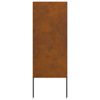 Schermo per privacy in giardino Traforo Ruggine 50 x 140 cm 876293