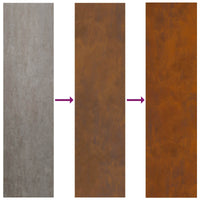 Schermo per privacy in giardino Traforo Ruggine 50 x 140 cm 876293