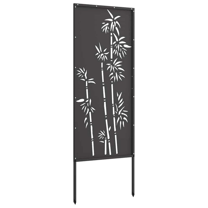 vidaXL Schermo per privacy in giardino Floreale Nero 50 x 140 cm