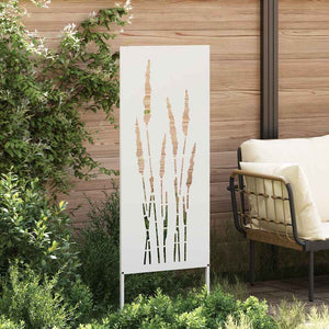 Schermo per privacy in giardino Floreale Bianco 50 x 140 cm 876309