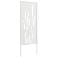 Schermo per privacy in giardino Floreale Bianco 50 x 140 cm 876309