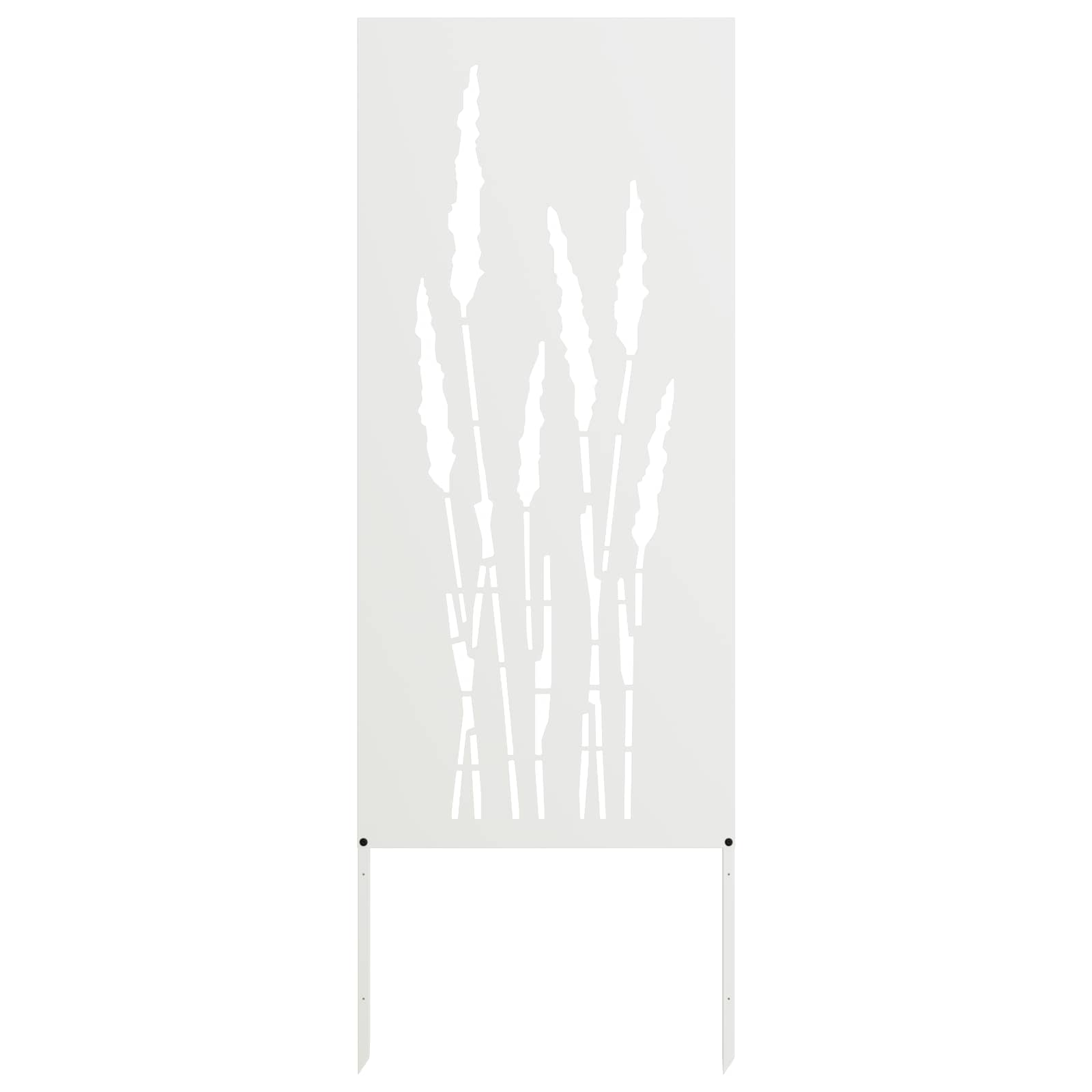 Schermo per privacy in giardino Floreale Bianco 50 x 140 cm 876309