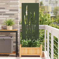 Schermo per privacy in giardino Oliver verde 50 x 140 cm 876311