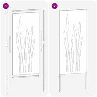 Schermo per privacy in giardino Floreale Argento 50 x 140 cm 876313