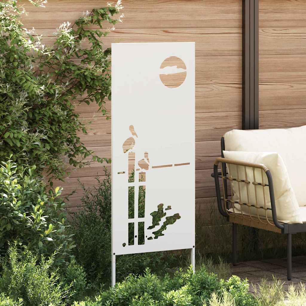 Schermo per privacy in giardino Traforo Bianco 50 x 140 cm 876316