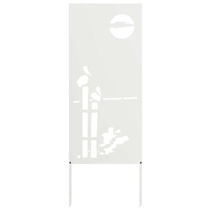 Schermo per privacy in giardino Traforo Bianco 50 x 140 cm 876316