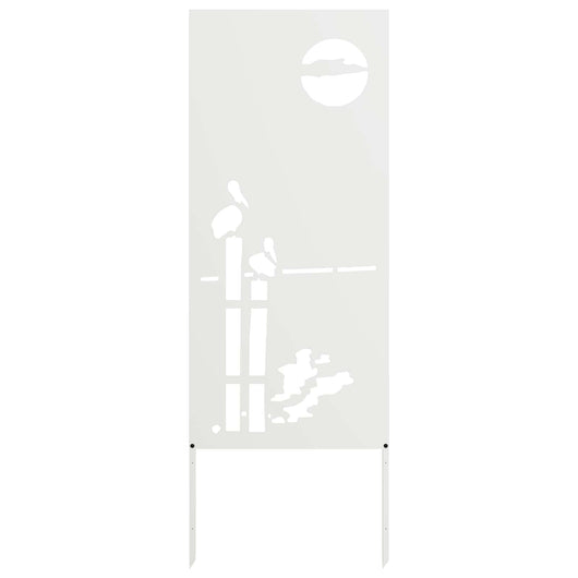 Schermo per privacy in giardino Traforo Bianco 50 x 140 cm 876316