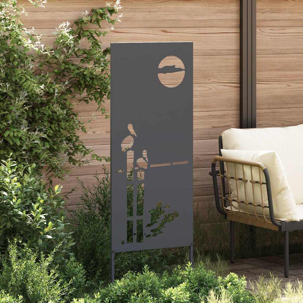 Schermo per privacy in giardino Traforo Antracite 50 x 140 cm 876317