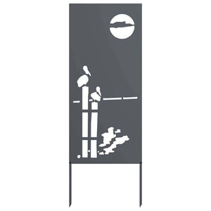 Schermo per privacy in giardino Traforo Antracite 50 x 140 cm 876317