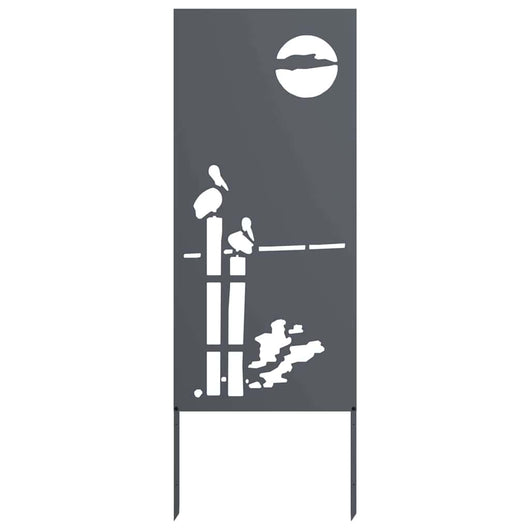 Schermo per privacy in giardino Traforo Antracite 50 x 140 cm 876317