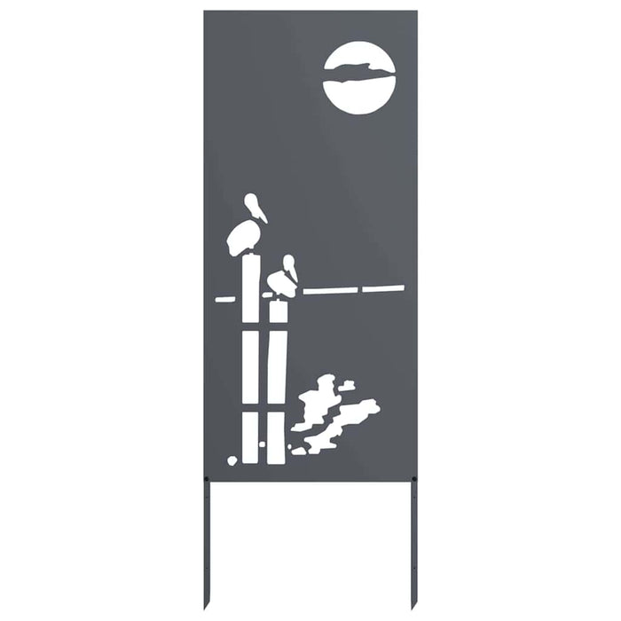 Schermo per privacy in giardino Traforo Antracite 50 x 140 cm 876317