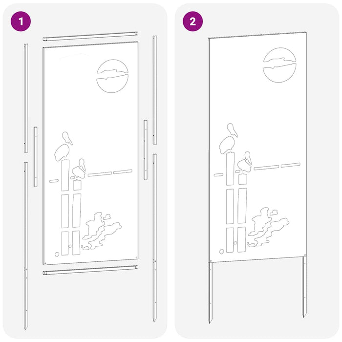 Schermo per privacy in giardino Oliver verde 50 x 140 cm 876318