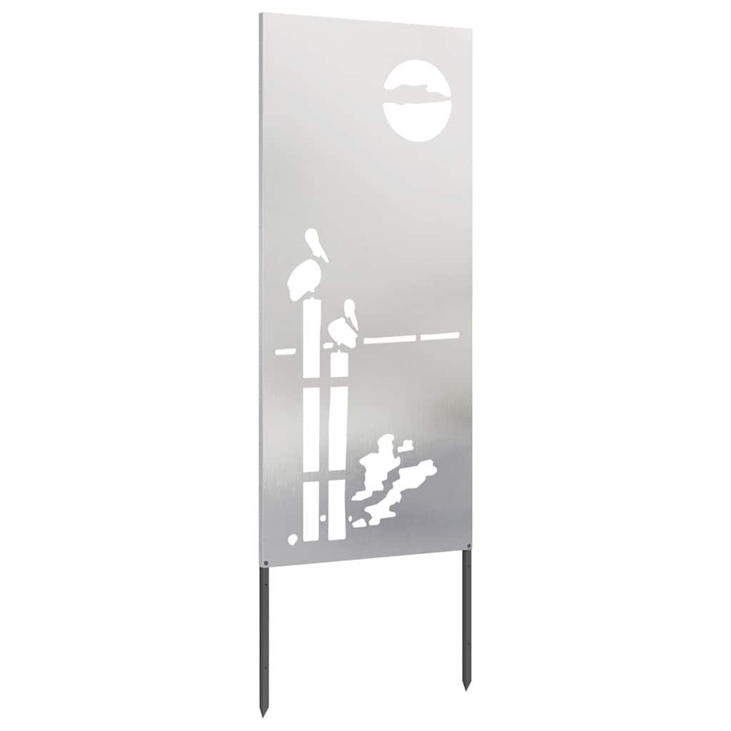 Schermo per privacy in giardino Traforo Argento 50 x 140 cm 876319