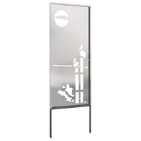 Schermo per privacy in giardino Traforo Argento 50 x 140 cm 876319