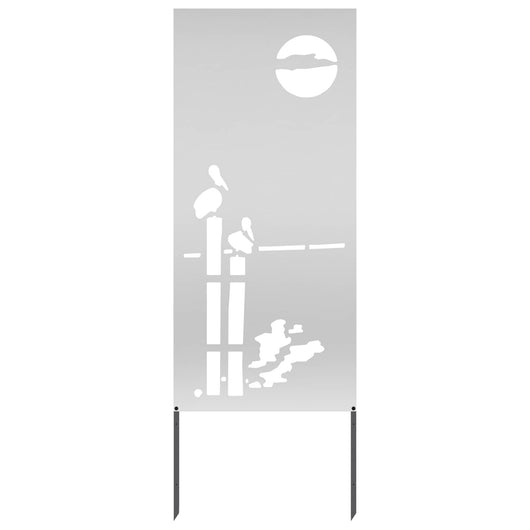 Schermo per privacy in giardino Traforo Argento 50 x 140 cm 876320