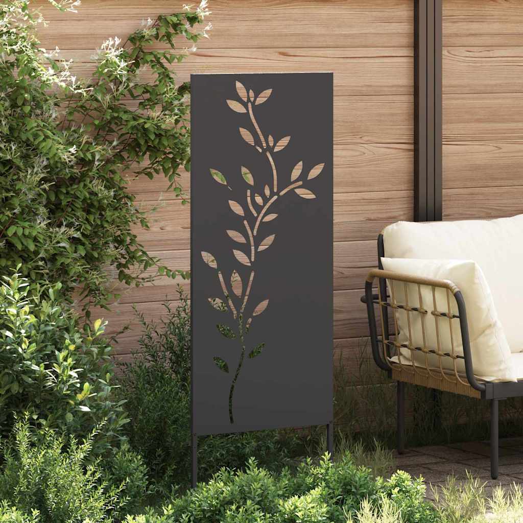 Pannello Decorativo da Giardino Nero 50 x 140 cm 876322
