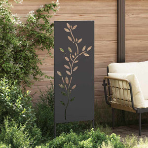 Pannello Decorativo da Giardino Nero 50 x 140 cm 876322
