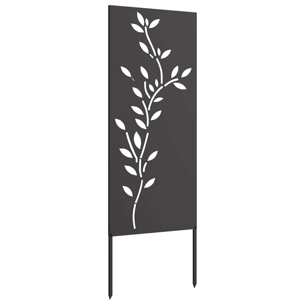 Pannello Decorativo da Giardino Nero 50 x 140 cm 876322