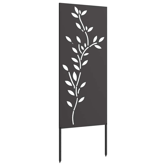 Pannello Decorativo da Giardino Nero 50 x 140 cm 876322