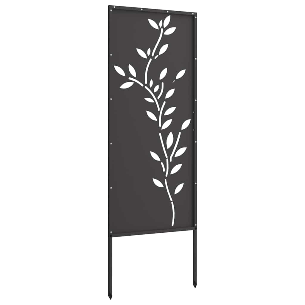 Pannello Decorativo da Giardino Nero 50 x 140 cm 876322