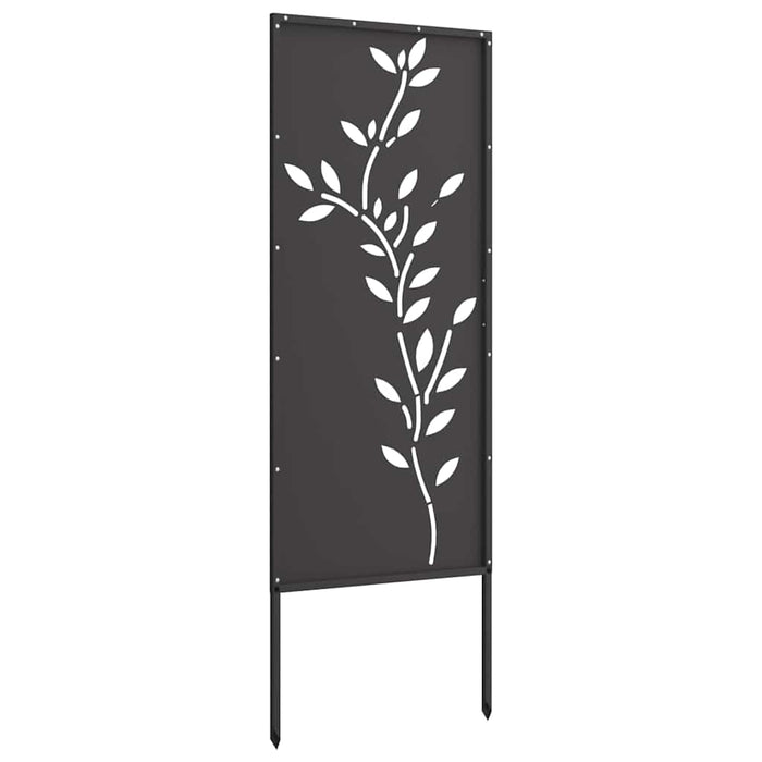 Pannello Decorativo da Giardino Nero 50 x 140 cm 876322