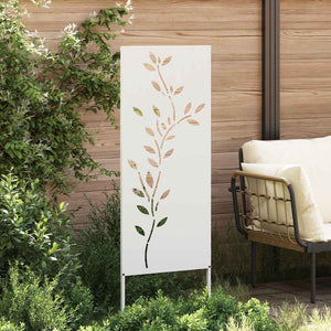 Pannello Decorativo da Giardino Bianco 50 x 140 cm 876323