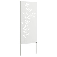Pannello Decorativo da Giardino Bianco 50 x 140 cm 876323