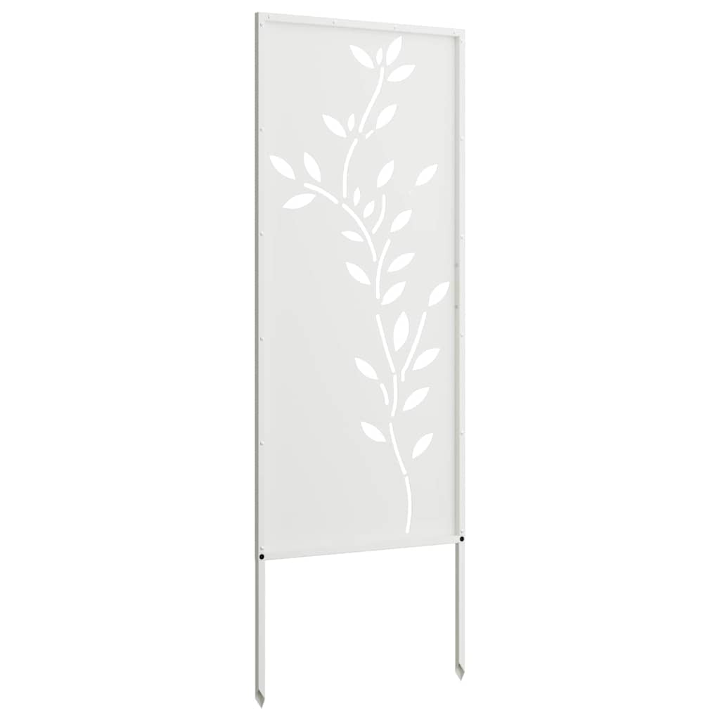 Pannello Decorativo da Giardino Bianco 50 x 140 cm 876323