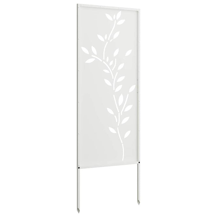 Pannello Decorativo da Giardino Bianco 50 x 140 cm 876323