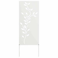Pannello Decorativo da Giardino Bianco 50 x 140 cm 876323
