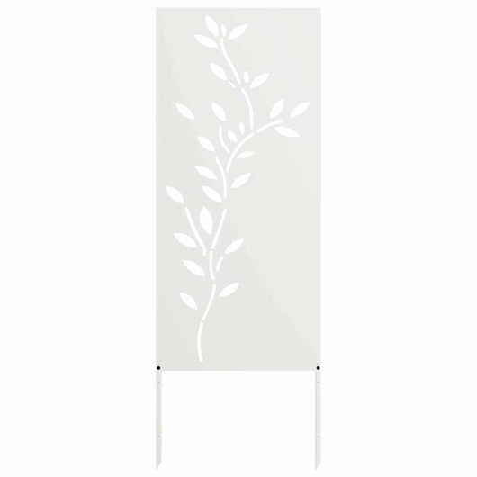Pannello Decorativo da Giardino Bianco 50 x 140 cm 876323