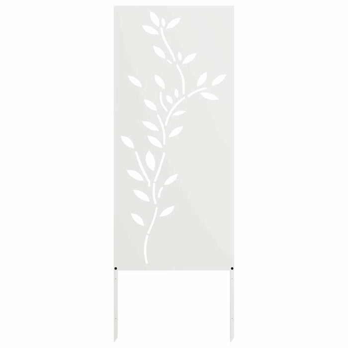 Pannello Decorativo da Giardino Bianco 50 x 140 cm 876323