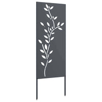Pannello Decorativo da Giardino Antracite 50 x 140 cm 876324
