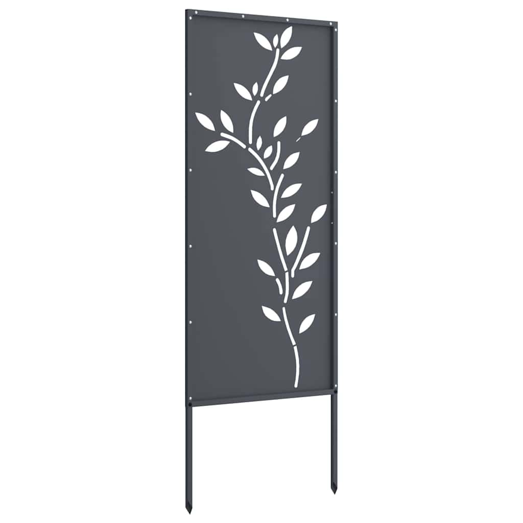 Pannello Decorativo da Giardino Antracite 50 x 140 cm 876324