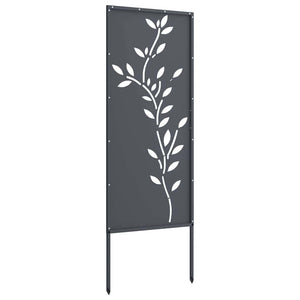 Pannello Decorativo da Giardino Antracite 50 x 140 cm 876324