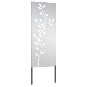 vidaXL Pannello Decorativo da Giardino Argento 50 x 140 cm