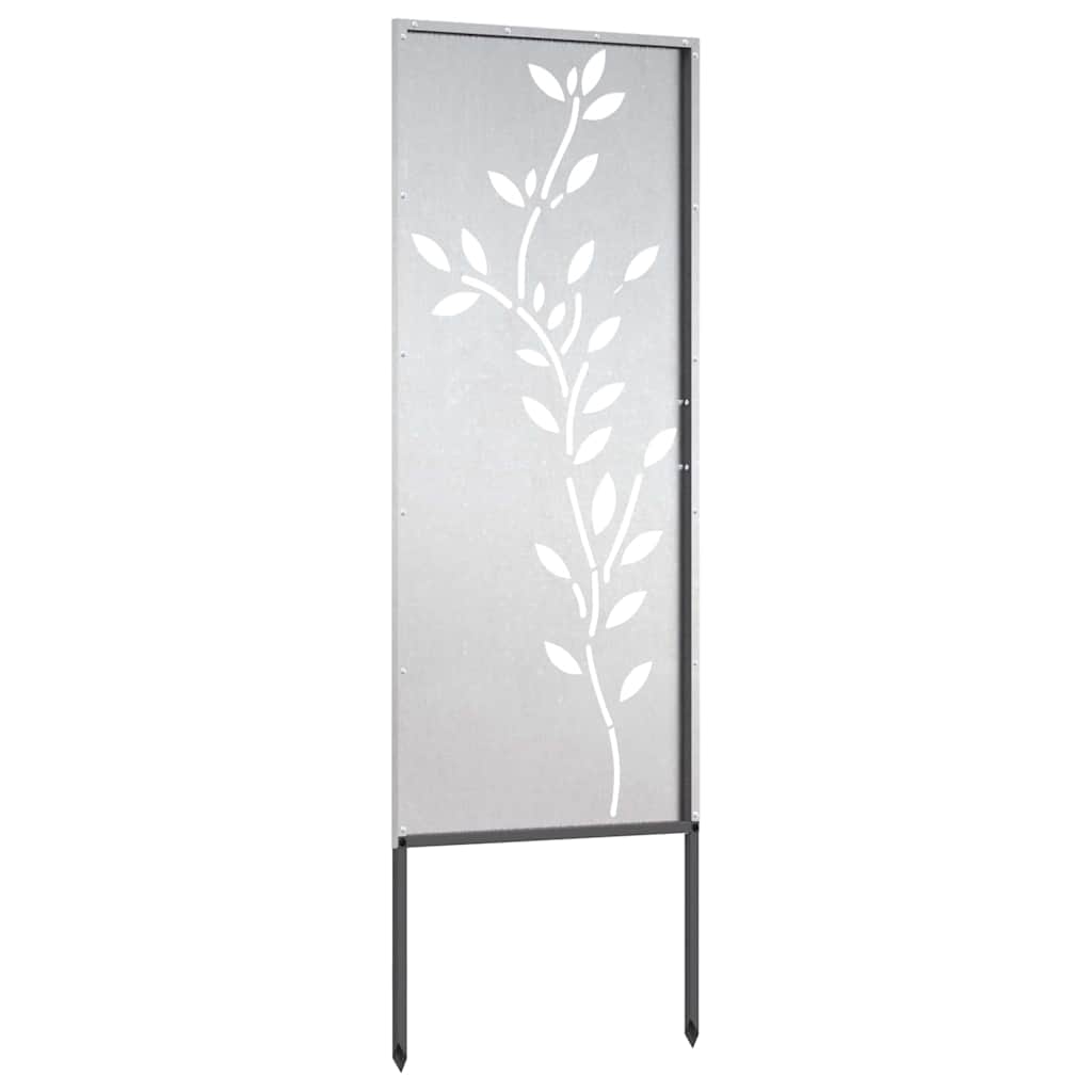vidaXL Pannello Decorativo da Giardino Argento 50 x 140 cm