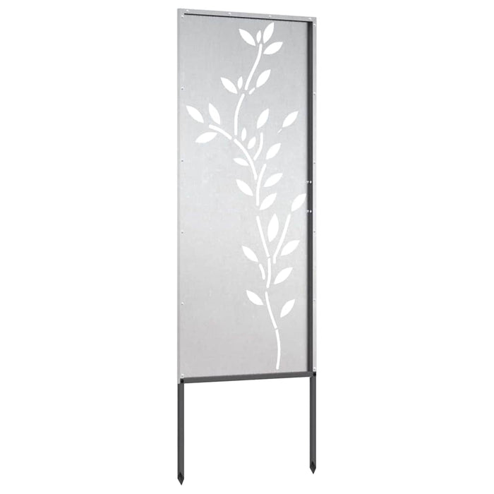 vidaXL Pannello Decorativo da Giardino Argento 50 x 140 cm