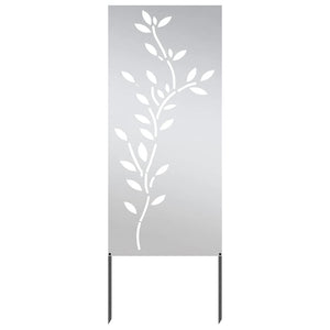 vidaXL Pannello Decorativo da Giardino Argento 50 x 140 cm