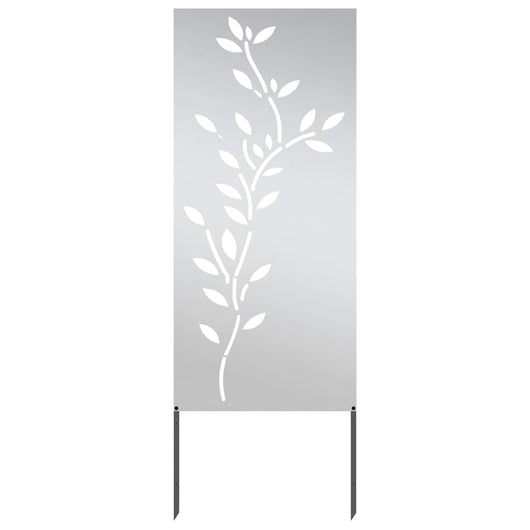 vidaXL Pannello Decorativo da Giardino Argento 50 x 140 cm