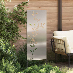 Pannello Decorativo da Giardino Argento 50 x 140 cm 876327