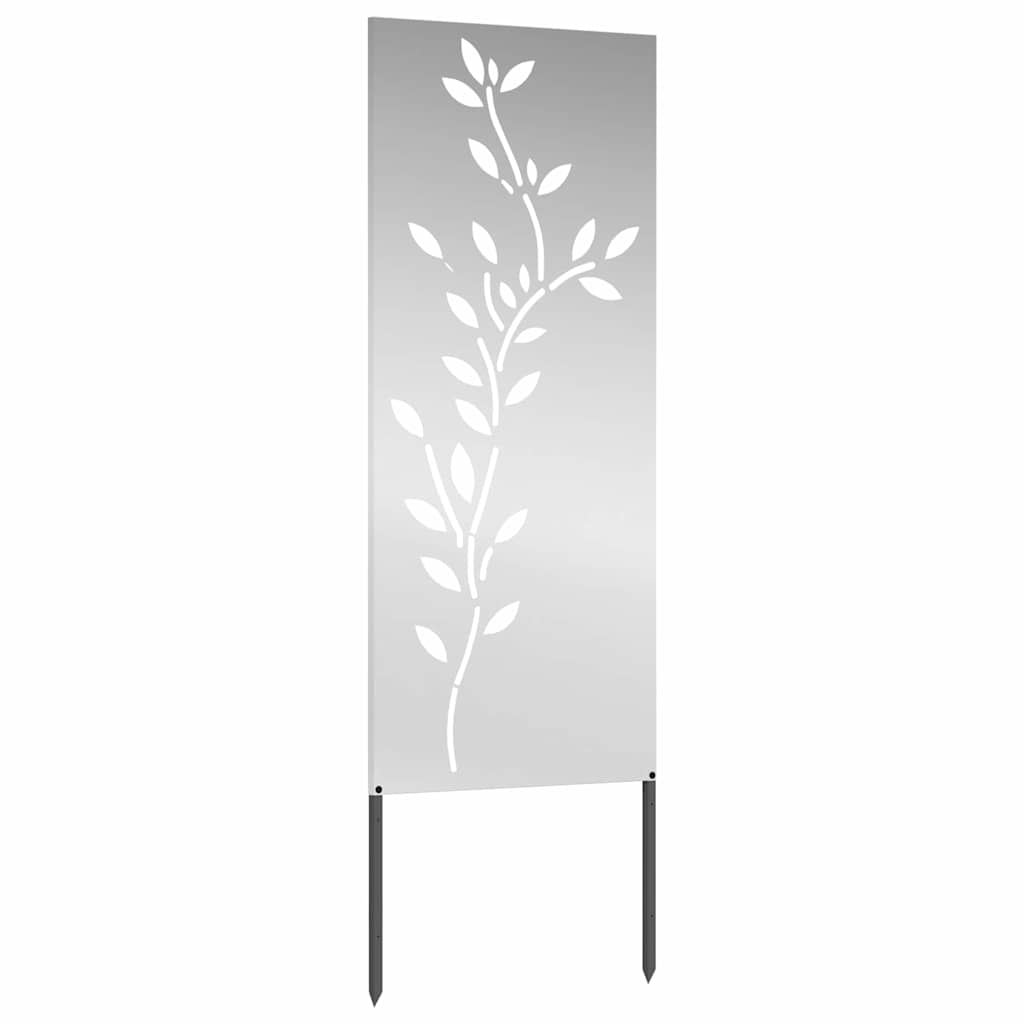 Pannello Decorativo da Giardino Argento 50 x 140 cm 876327