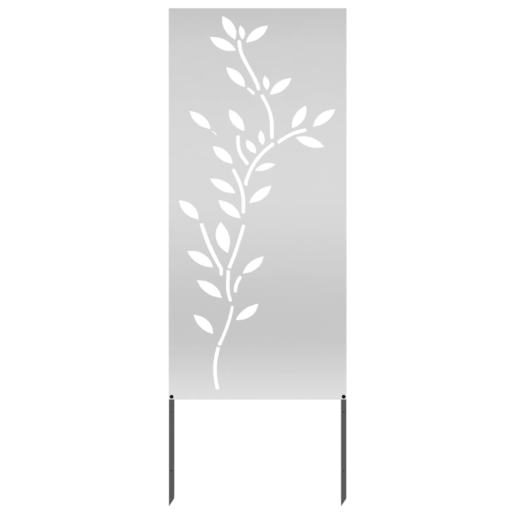 Pannello Decorativo da Giardino Argento 50 x 140 cm 876327