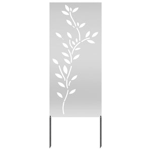 Pannello Decorativo da Giardino Argento 50 x 140 cm 876327