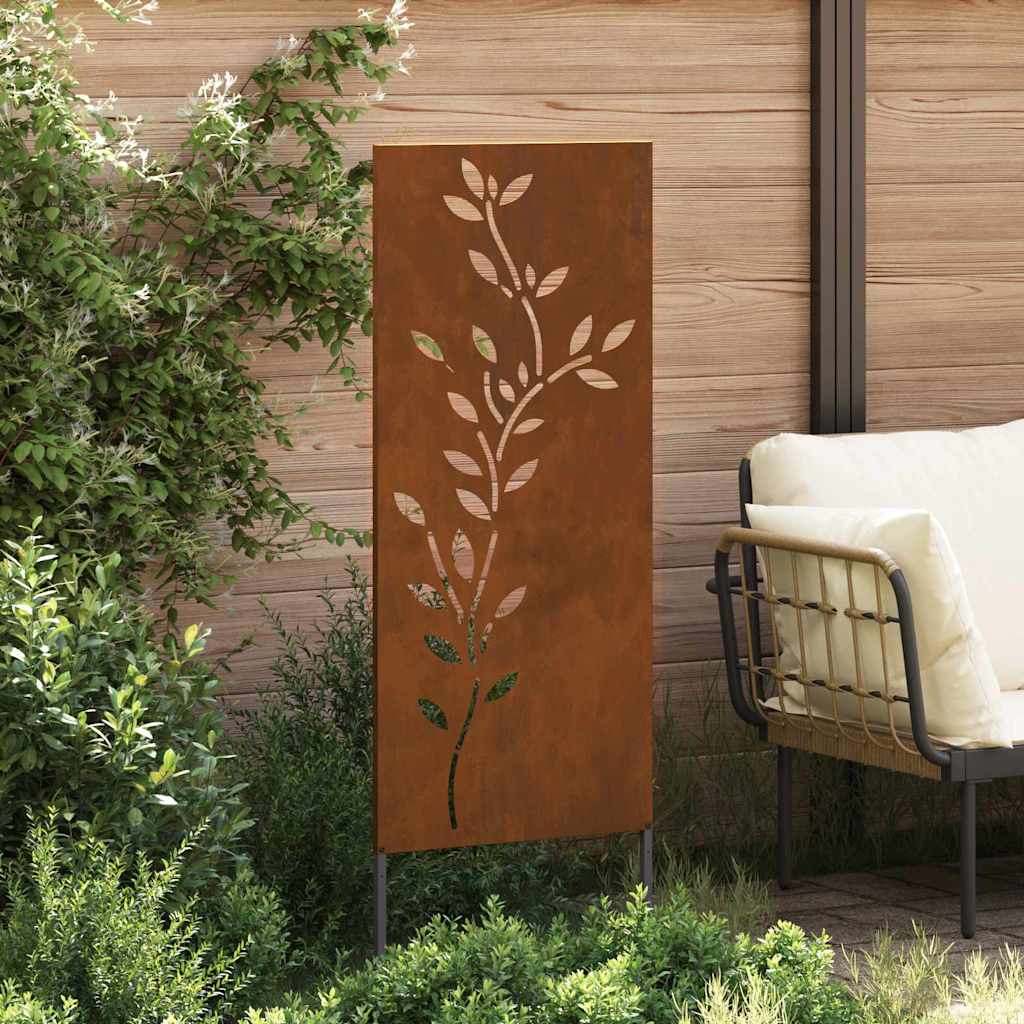 Pannello Decorativo da Giardino Ruggine 50 x 140 cm 876328