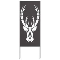 Pannello Decorativo da Giardino Nero 50 x 140 cm 876329