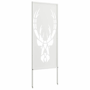 vidaXL Schermo per privacy in giardino Bianco 50 x 140 cm