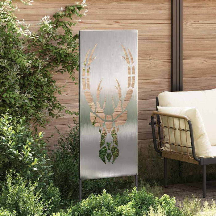 vidaXL Pannello Decorativo da Giardino Argento 50 x 140 cm