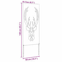 Schermo per privacy in giardino Argento 50 x 140 cm 876333