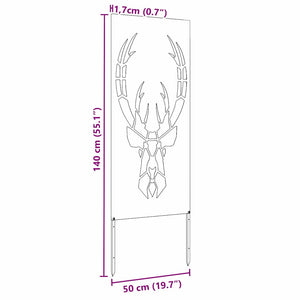 Schermo per privacy in giardino Argento 50 x 140 cm 876333